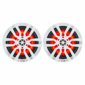 Altavoces marinos de 2 vías DS18 HYDRO 8" con luces LED RGB 375W - blancos NXL-8 - Imagen 1 de 8