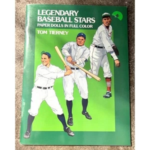 Vintage Paper Doll Book Legendary Baseball Stars Dolls in Full Color Tom Tierney - Picture 1 of 5