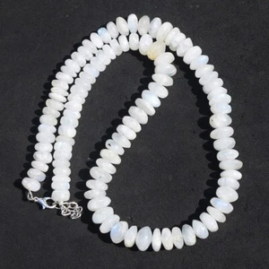 Wonderful Striking Blue Flash Moonstone 399.00 Best Necklace Beaded VK 17 E552 - Picture 1 of 5