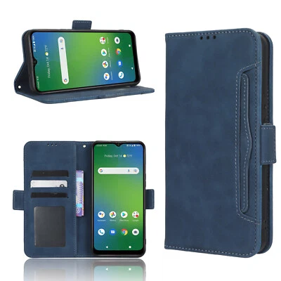 For Sharp Rouvo V Retro Leather Wallet Card Holder Flip Case + Screen Protector - Image 1 of 4