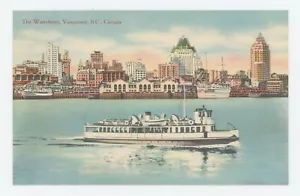 Vancouver BC-British Columbia Kanada - Waterfront - Vintage Postkarte - Bild 1 von 2