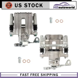 Rear Left Right Brake Calipers w/ Bracket For 1998-05 Vw Passat 98-04 Audi A6 - Picture 1 of 7