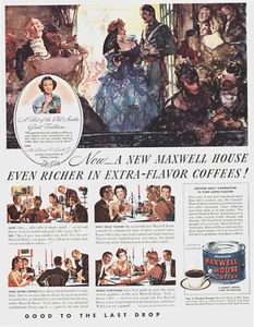 1940 MAXWELL HOUSE COFFEE MRS. EDWARD SMITH ATLANTA CONFEDERATE SOLDIER AD - Picture 1 of 1