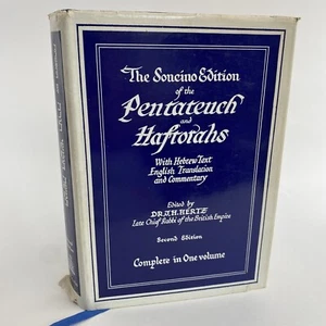 Vintage Book The Soncino Edition of Pentateuch and Haftorahs Dr J.H.Herte 1960 - Picture 1 of 12