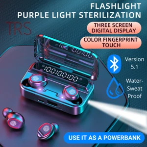 Wireless Bluetooth Waterproof Earbuds Stereo Headset For iPhone Samsung Android! - Picture 1 of 12