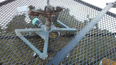 vintage lafayette metal and brass lawn sprinkler italy Cover