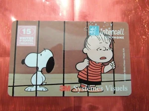 SELTENE NEUE TELEKARTE - 15 Stück - SNOOPY & CHARLIE BROWN - INTERCALL - 8200 ex - Bild 1 von 2