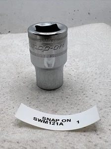 Snap On SWM121A 1/2" Drive 12-Point Metric 12mm Shallow Chrome Socket 1 - Picture 1 of 7