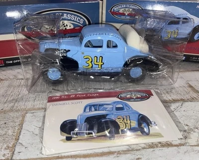Ford Cupé 1940 Wendell Scott #34 azul negro 1/24 NASCAR Foto 1 de 4