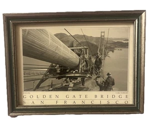 Vintage Golden Gate Bridge San Francisco 1036 Bild Kabelarbeiter - Bild 1 von 5