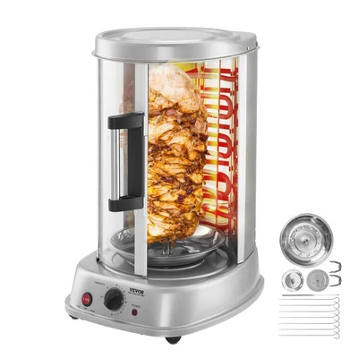 VEVOR Stainless Steel Shawarma Grill Machine Vertical Gyro Rotisserie Doner - Image 1 of 4