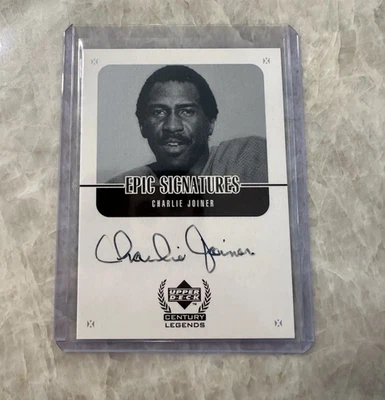1999 Upper Deck Century Legends - Epic Signatures #CJ Charlie Joiner (AU) AUTO - Image 1 of 4
