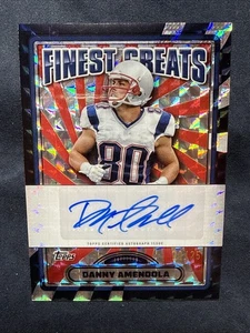 2024 Topps Finest Danny Amendola Finest Greats AUTO BLACK GEO /25 FG-DA Patriots - Picture 1 of 11