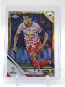 TYLER ADAMS 2021 TOPPS CHROME UEFA GOLD LAVA RB LEIPZIG Q0902 - Picture 1 of 2