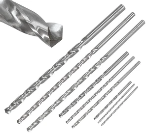 HSS Bohrer Extra Lang Verlängert Spiralbohrer Metallbohrer geschliffen Metall - Bild 1 von 6