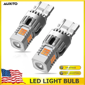 3000K LED Turn Signal Blinker Light Bulbs 7440 7441 7444 T20 Amber Yellow CANBUS - Picture 1 of 10