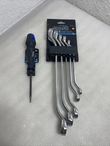 Juego de llaves de doble caja y desplazamiento Power Torque de 5 piezas de 3/8" a 16/16" + destornillador *** - Imagen 1 de 8