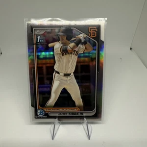 2024 Bowman Draft #BDC-40 James Tibbs III refractor de cromo 4145 - Imagen 1 de 2