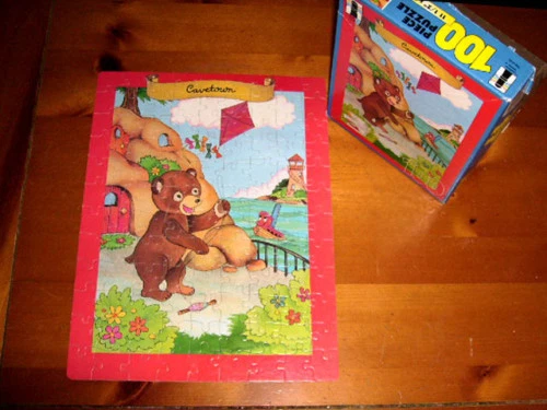 LITTLE GOLDEN BOOK LAND 1989 rompecabezas bebé oso pardo Foto 1 de 1