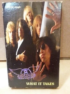 WHAT IT TAKES & Monkey on my back by AEROSMITH cassette single - Bild 1 von 4