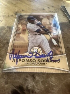 Alfonso Soriano Signed 2010 Bowman Platinum Baseball Card - Picture 1 of 2