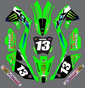 Graphic Kit for 2019-2023 Kawasaki KXF450 KX450f KX 450f Decal Stickers - Picture 1 of 1