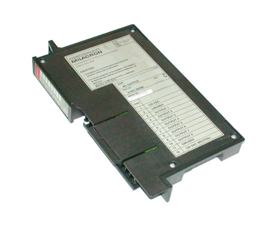 Cincinnati Milacron  3-531-3839A  PLC AC Output Module 120 VAC - Image 1 of 1