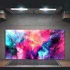 Kitchen Splashback Tempered Glass Heat Resistant 100x50 Abstract painting colour