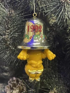 Garfield 1992 Enesco Christmas Ornament "Ring My Bell" Garfield datierte Serie - Bild 1 von 10