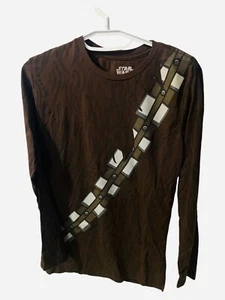 #0102 Star Wars Hemd Chewbacca Herren Gr. M We Love Fine Medium Langarm - Bild 1 von 4