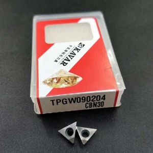 2pc TPGW090204 CBN30 Boron Nitride diamond insert carbide insert for steel ,iron - Picture 1 of 5