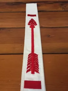Vintage BSA Boy Scouts of America Order of Red Arrow OA Brotherhood White Sash - Picture 1 of 8