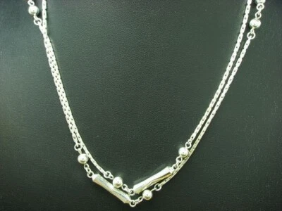 835 Argento Collier/Collana / Vero Argento/81,5cm/22,8g - Immagine 1 di 3