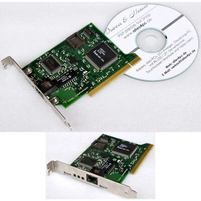 Scheda Di Rete PCI Ethernet 10/100 Intel S82557 Per Ms-dos Windows 95 98 B125 - Immagine 1 di 4