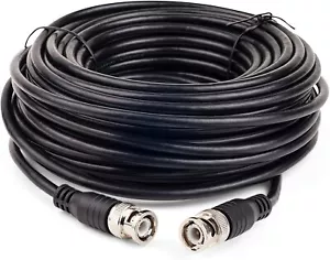 150 Fuß RG58 Koaxialkabel vorgefertigt BNC Stecker auf BNC Stecker Video 50 Ohm Koaxialdraht - Bild 1 von 2