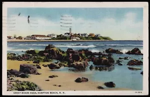 Great Boars Head Hampton Beach New Hampshire USA Leinen Postkarte - Bild 1 von 2