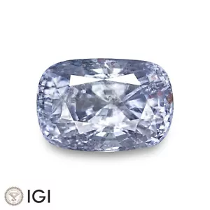 CUSCINO NATURALE NON TRATTATO certificato IGI SRI LANKAN zaffiro blu 7,65 ct. - Foto 1 di 7