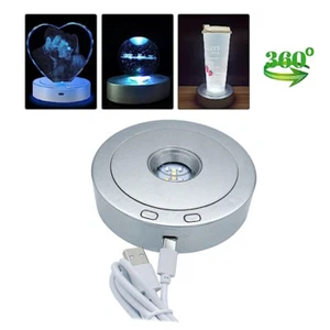 Espositore girevole giradischi motorizzato LED portagioie fotografia spettacolo - Foto 1 di 11