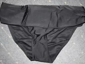 Bikinihose Badehose Slip schwarz uni Basic Gr 46 Neu breiter Bund "Octopus" - Bild 1 von 1
