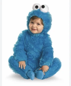 Sesame Street Cookie Monster Toddler Dress Up Play Halloween Costume 3/4 T - Picture 1 of 11