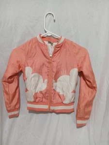 Disney Micky & Minnie Bomber Jacket Junk Food Coral  Size XS Youth - Picture 1 of 7