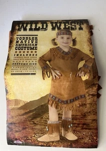 Kostüm Indianer Kleinkind Mädchen braun, sm. 24 Monate-2T. Kleid & Stirnband. - Bild 1 von 1