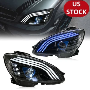 Full LED Headlight For 2008-2011 Mercedes Benz W204 C-Class C300 Only for Xenon - Picture 1 of 17