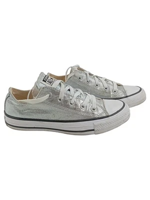 Converse Sneaker Basse Donna Argento Metallizzato Casual (EU 36) - Immagine 1 di 4