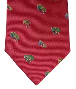 Fishermans fly silk tie by Soprano Country sports angling Pure silk - Picture 1 of 4