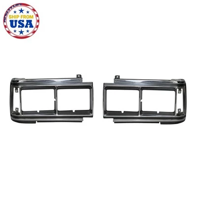 Ajuste 88-90 Toyota Land Cruiser J60 BJ60 FJ62 HJ60 Faro Puerta Bisel Luz Estuche Foto 1 de 4