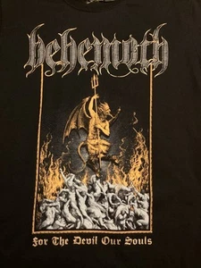 Behemoth Tour Shirt Size L 100% Satanic Nergal For The Devil Our Souls Death - Picture 1 of 2
