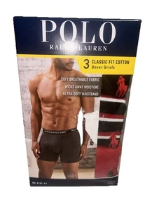 Polo Ralph Lauren Hombre Talla L Algodón Elástico Bolsa Calzoncillos Grande Paquete de 3 (Negro) - Imagen 1 de 7