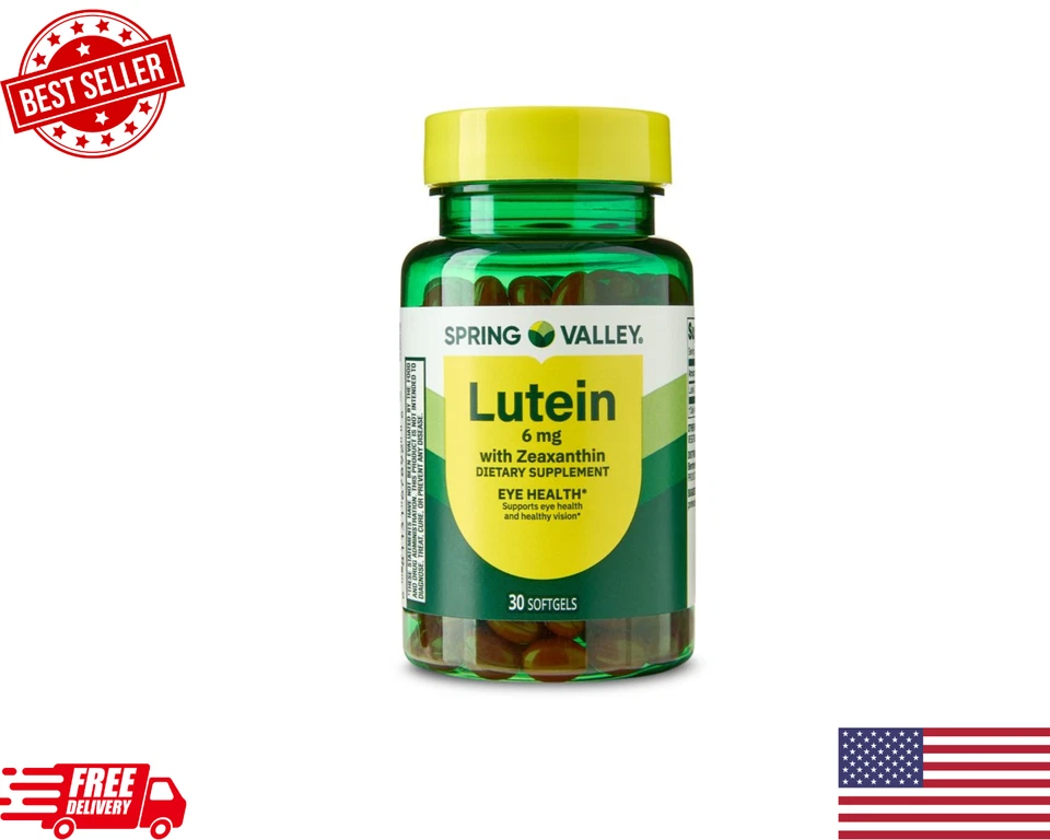Spring Valley Lutein with Zeaxanthin Dietary Supplement, 6 mg, 30 Count - Image 1 of 4