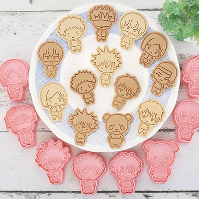 Jujutsu Kaisen Cookie Cutter Set Figuren Backformen 3D Kunststoff Kinder - Bild 1 von 4
